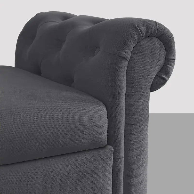 Banc repose-pieds rectangulaire de rangement multifonction