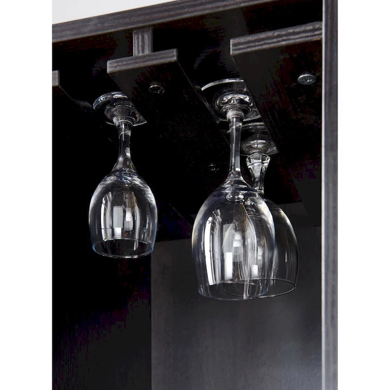 Buffet contemporain 4 étagères avec casier à vin