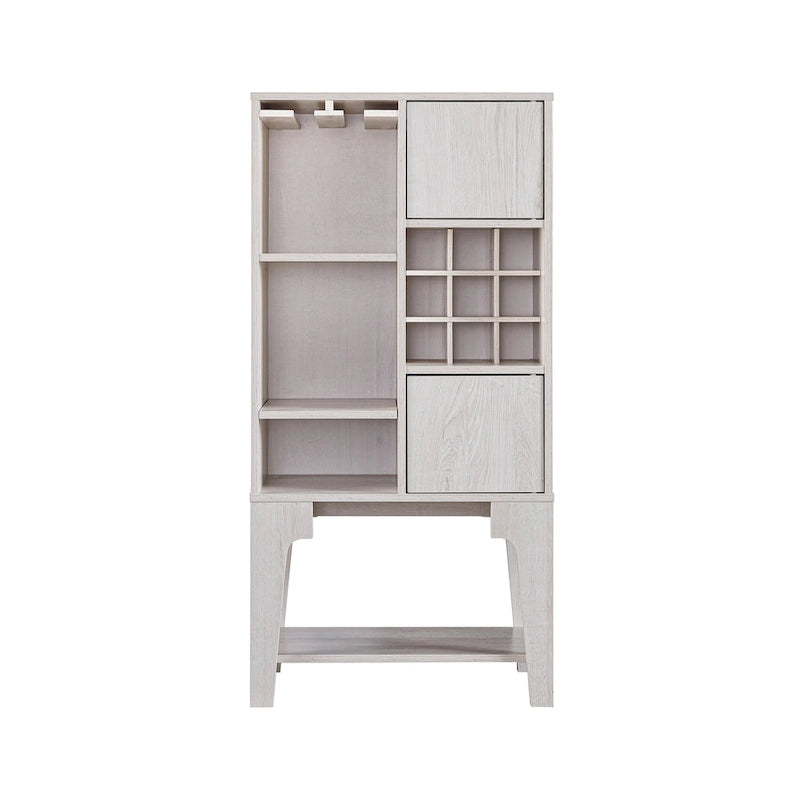 Buffet contemporain 4 étagères avec casier à vin