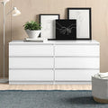 6 Drawer Double Dresser for Bedroom Living Room Hallway