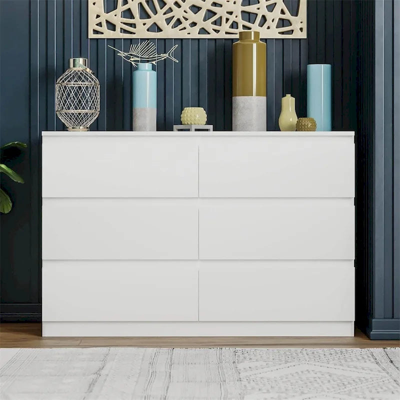 Commode double à 6 tiroirs pour Chambre Salon Couloir
