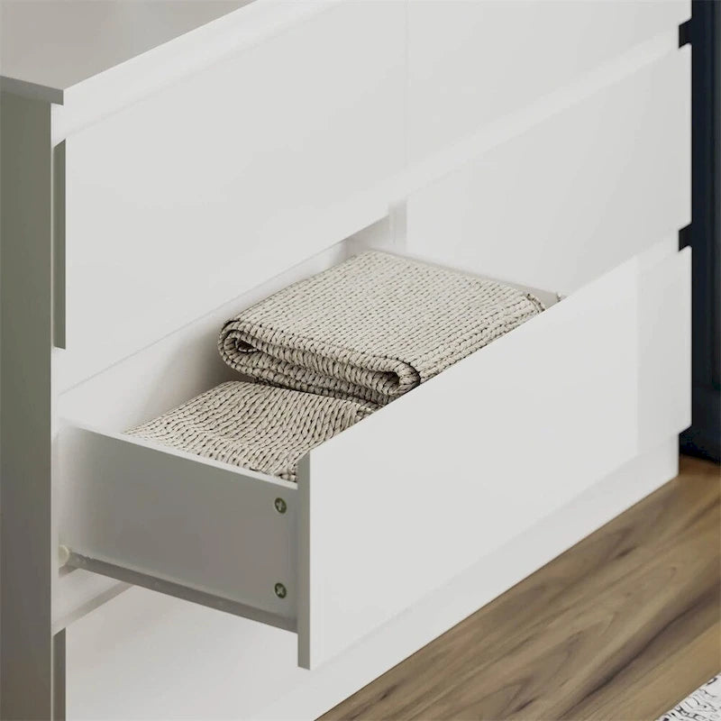 Commode double à 6 tiroirs pour Chambre Salon Couloir