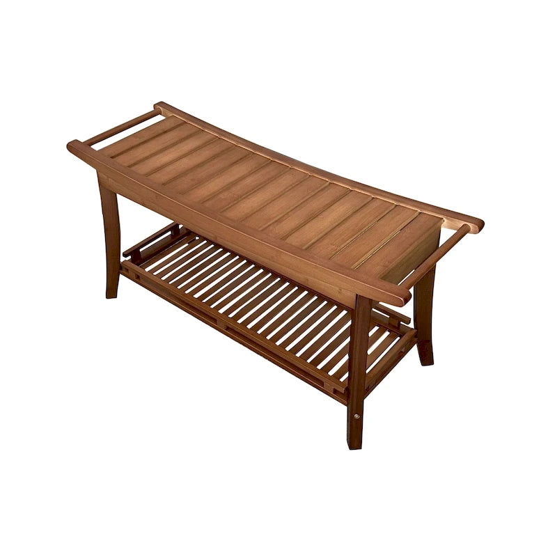 Banc de spa en bambou massif