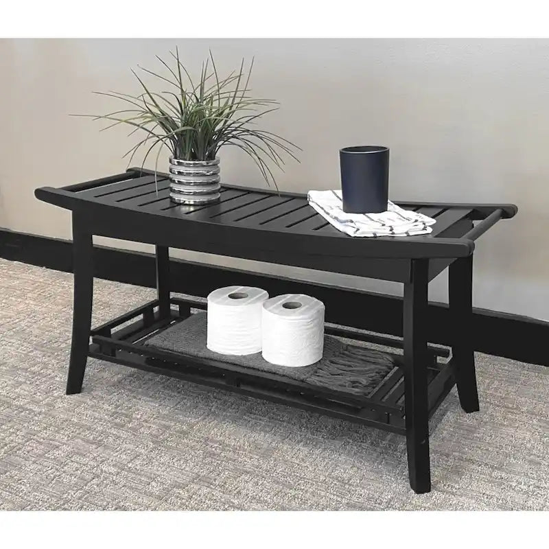Banc de spa en bambou massif