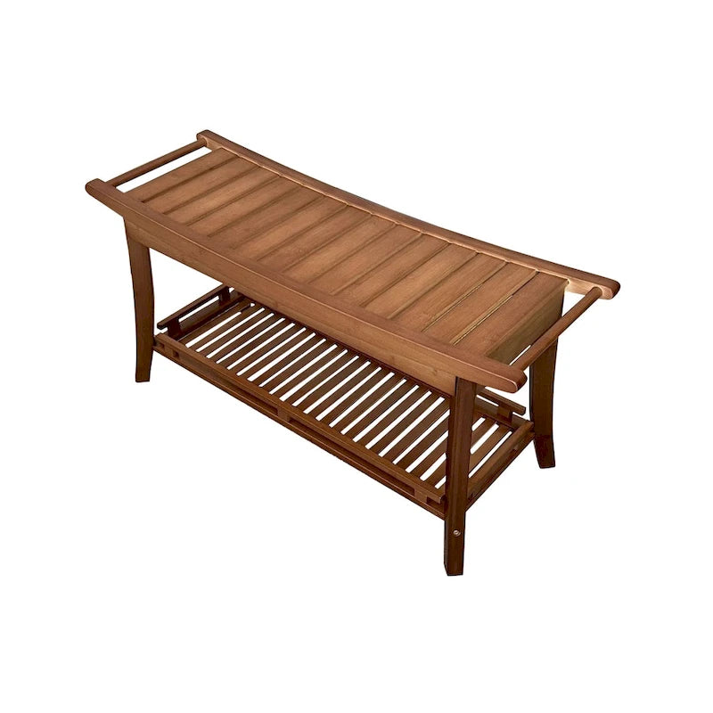 Banc de spa en bambou massif