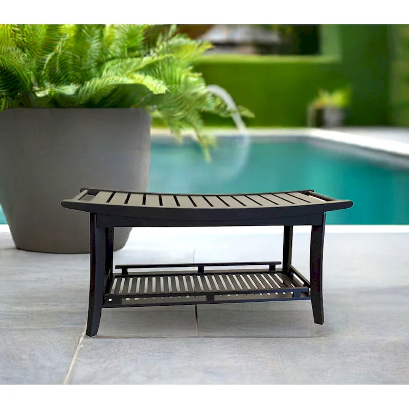 Banc de spa en bambou massif