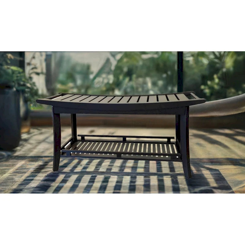 Banc de spa en bambou massif