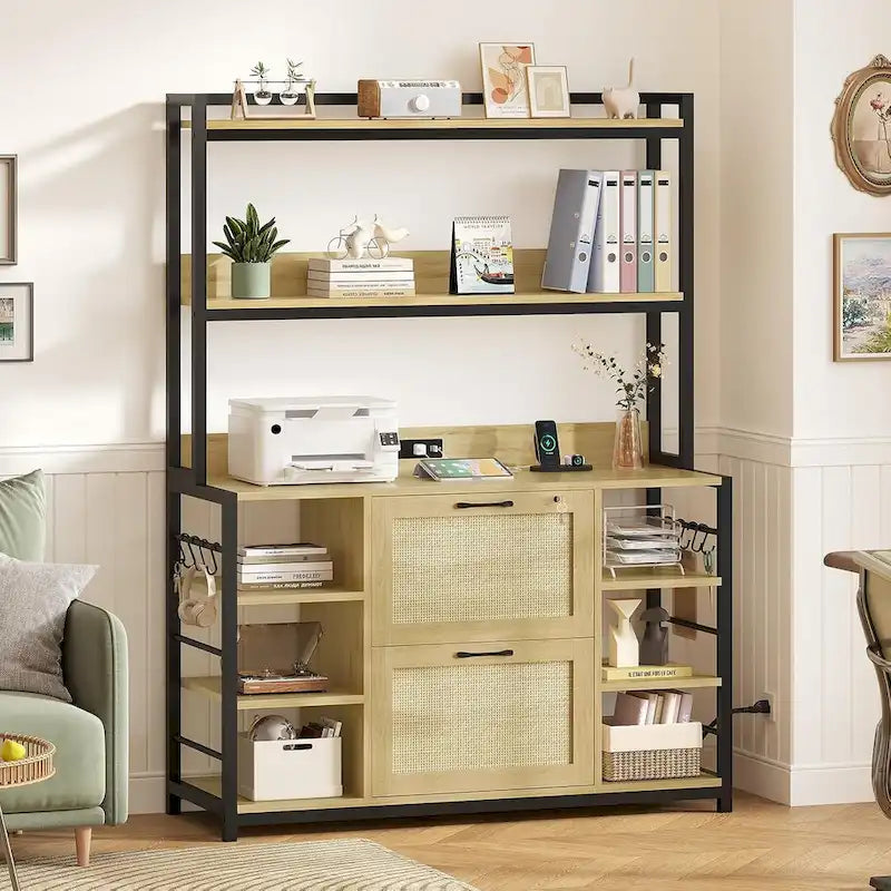 6 Layer File Cabinet Lock Vertical Filing Cabinet Charging Station