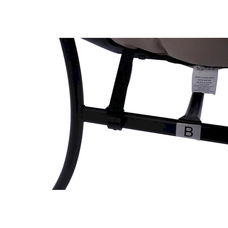 Fauteuil de salon contemporain, canapé individuel avec structure en acier, accoudoirs, poche latérale et repose-pieds.
