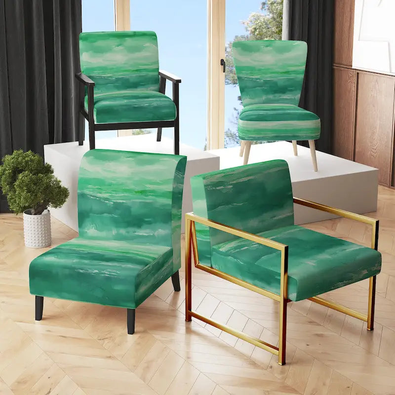 Fauteuil d'appoint rembourré de plage - Fauteuil nautique et côtier pour chambre à coucher
