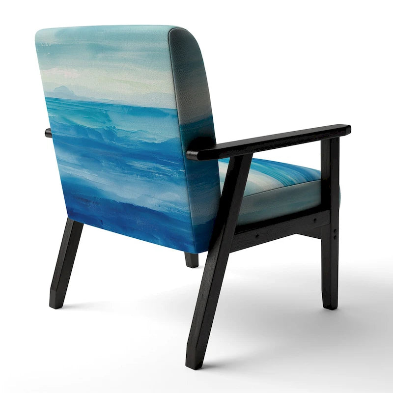 Fauteuil d'appoint rembourré de plage - Fauteuil nautique et côtier pour chambre à coucher